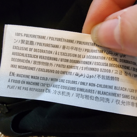 NWT Abercrombie and Fitch Vegan Leather Flare Pants Sz XL black - Picture 7 of 11